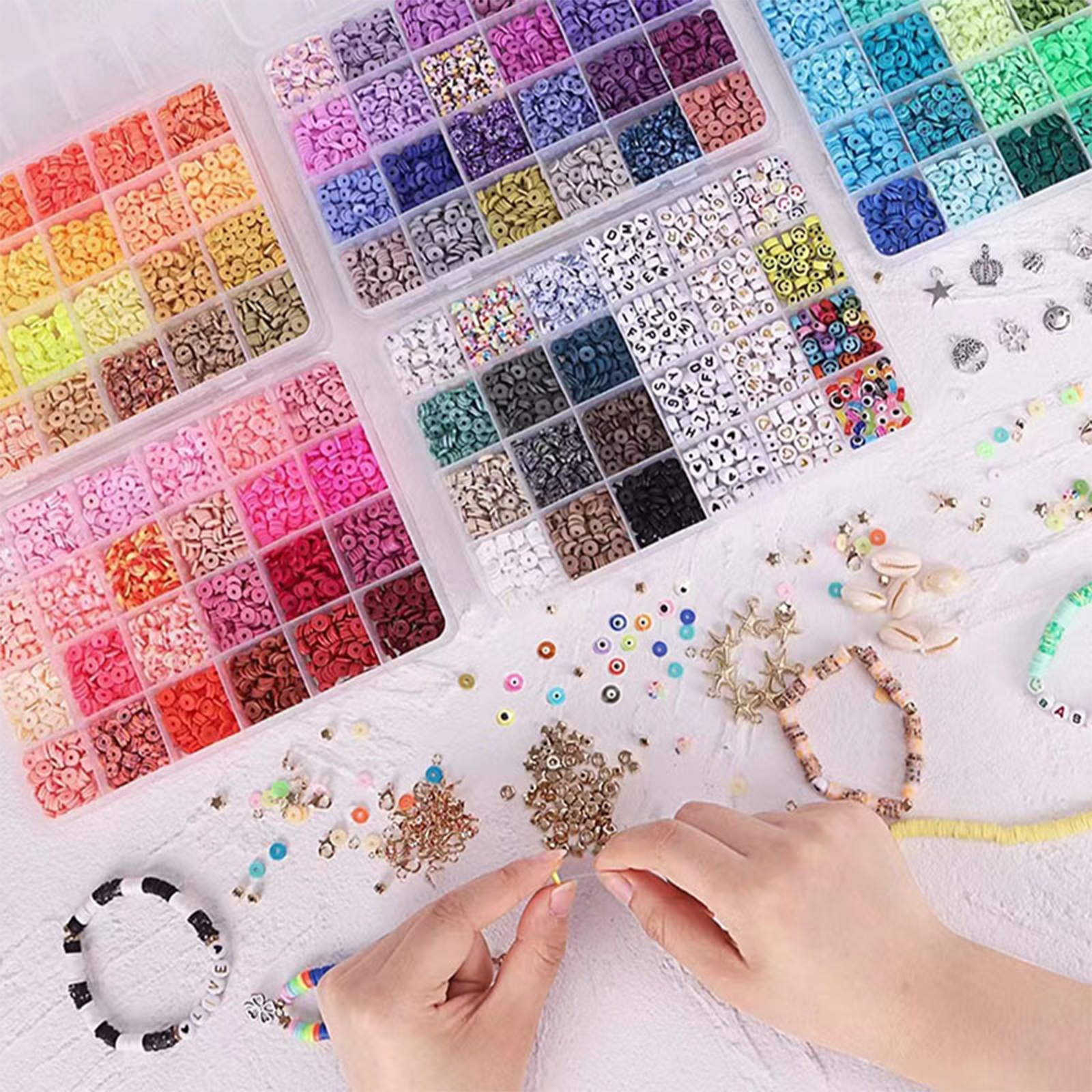 16814pcs Clay Beads Set Flat Toy โ photo 3