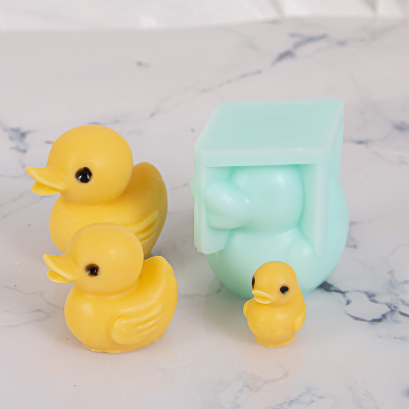 3d Little Yellow Duck Silicone Toy