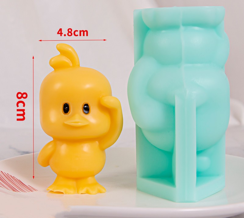 3d Little Yellow Duck Silicone Toy — photo 2