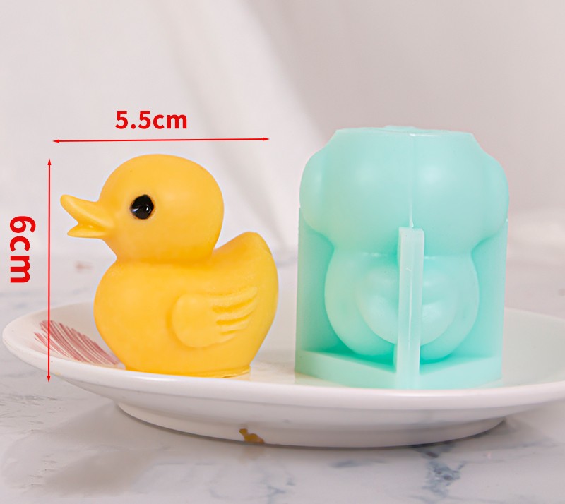 3d Little Yellow Duck Silicone Toy — photo 3