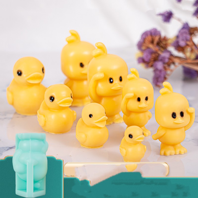 3d Little Yellow Duck Silicone Toy — photo 4