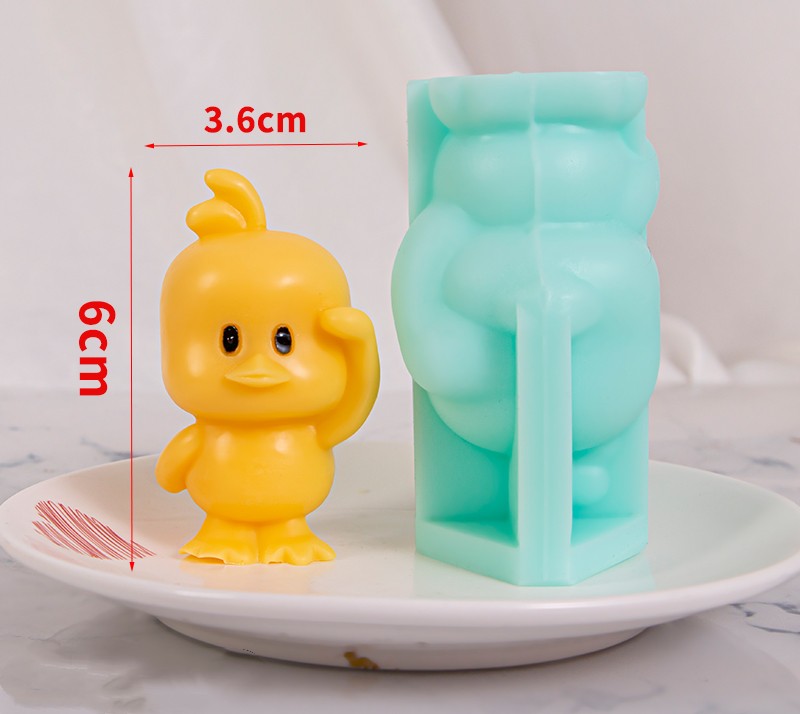 3d Little Yellow Duck Silicone Toy — photo 5