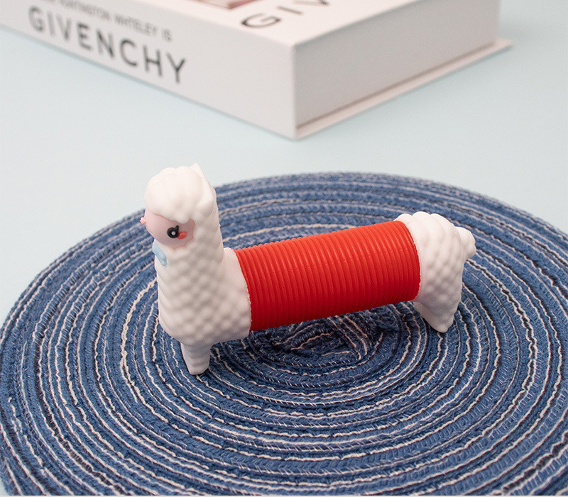 3d Poptube Silicone Alpaca Push Squeeze Toy