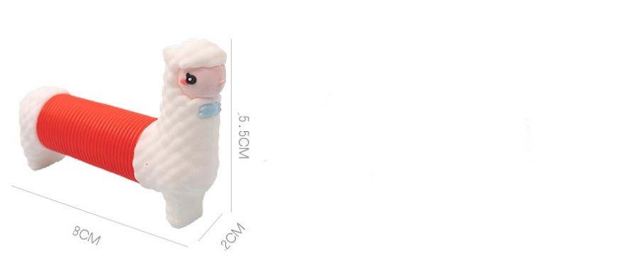 3d Poptube Silicone Alpaca Push Squeeze Toy — photo 5