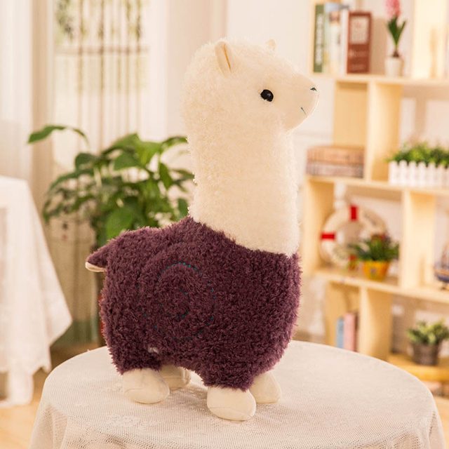 Fluffy White Alpaca Plush โ photo 4