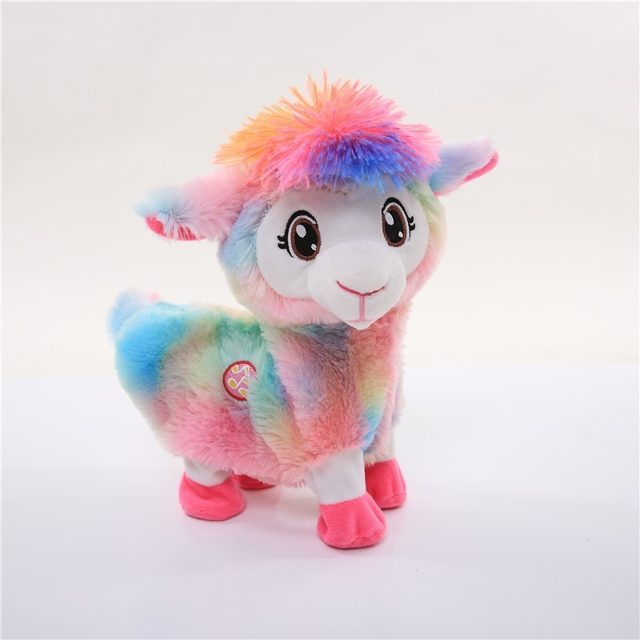 Punk-Hair Llama With Pink Hooves Plush โ photo 2