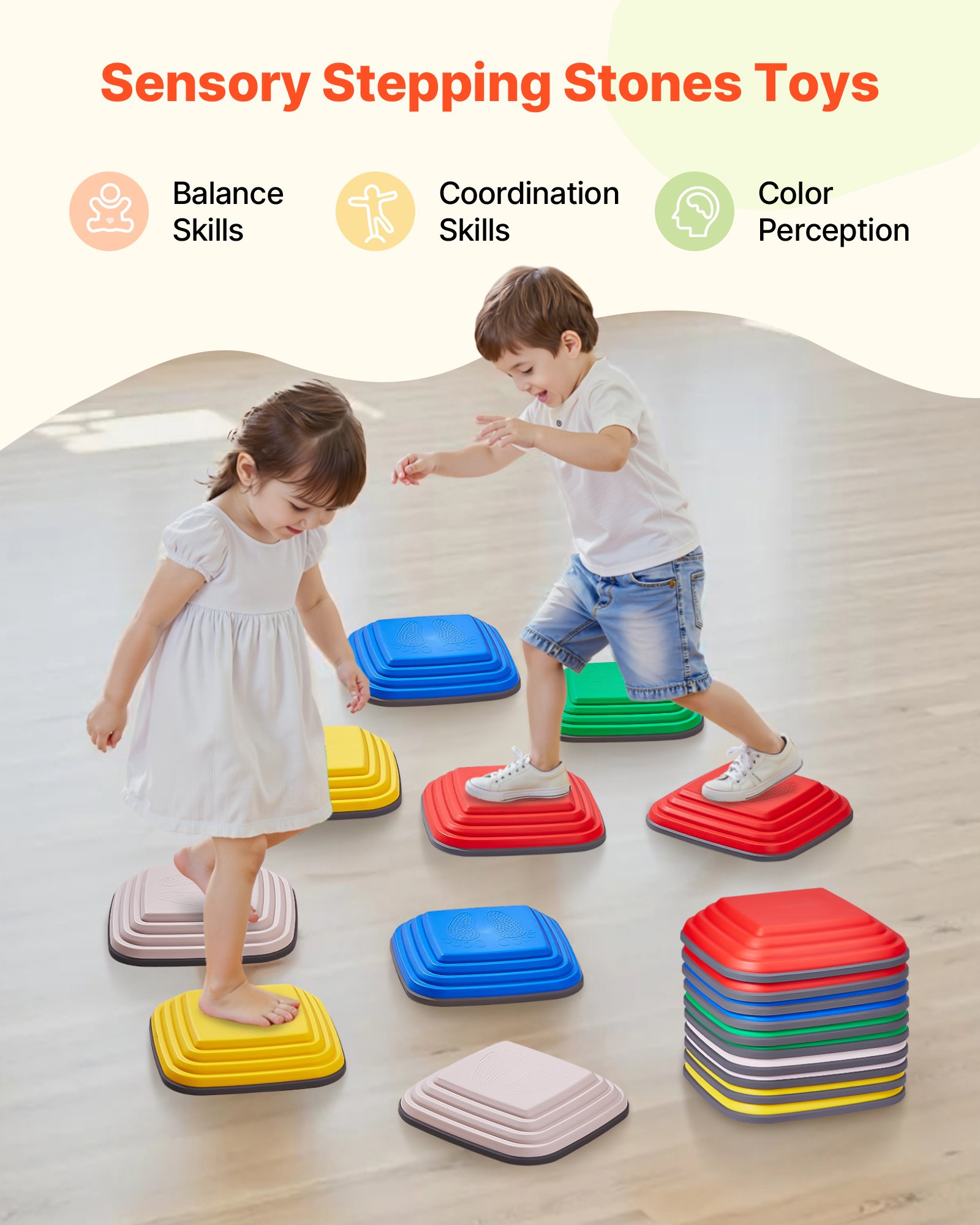 Balance Stepping Stones 10 Pcs, Toy โ photo 4