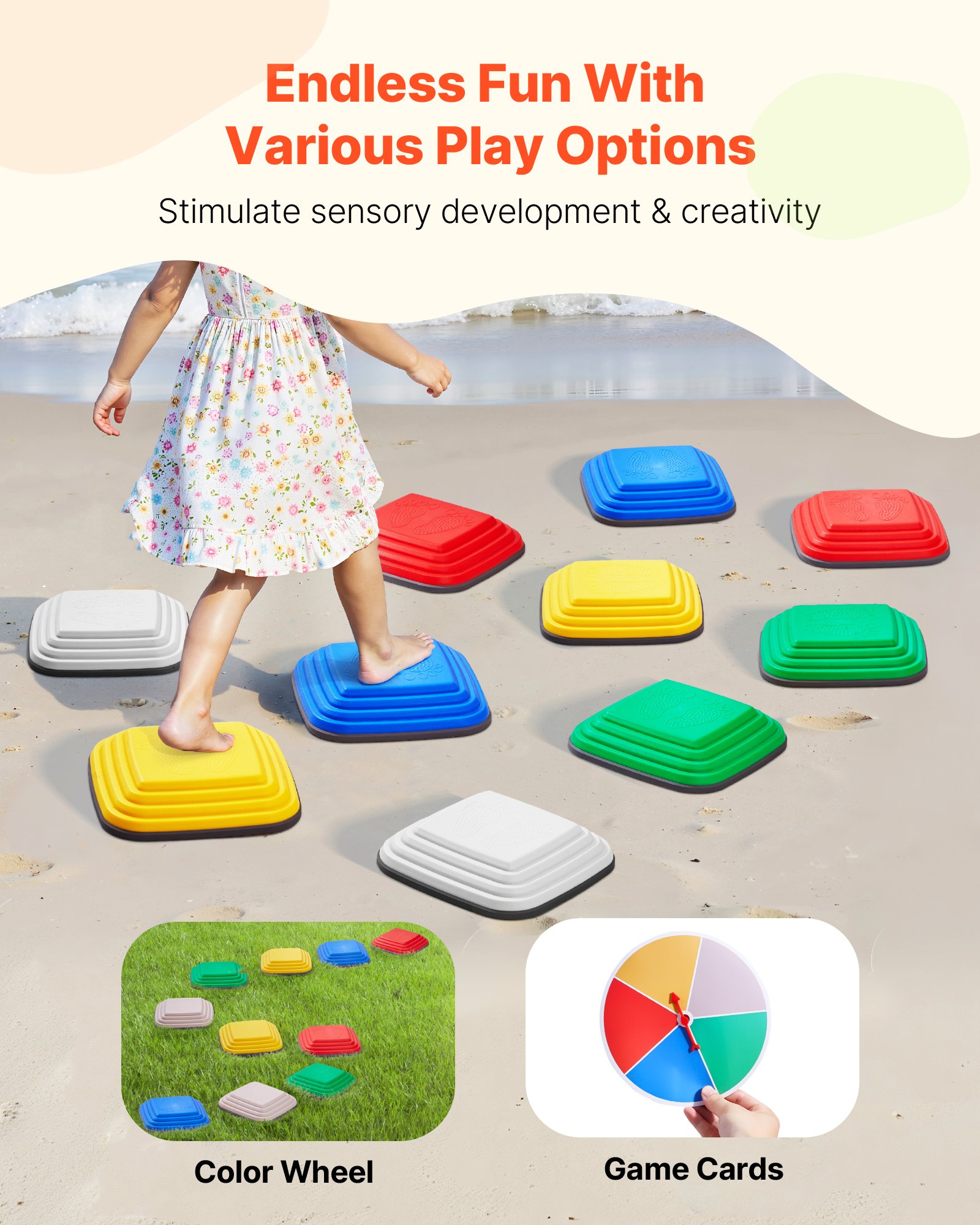 Balance Stepping Stones 10 Pcs, Toy โ photo 2