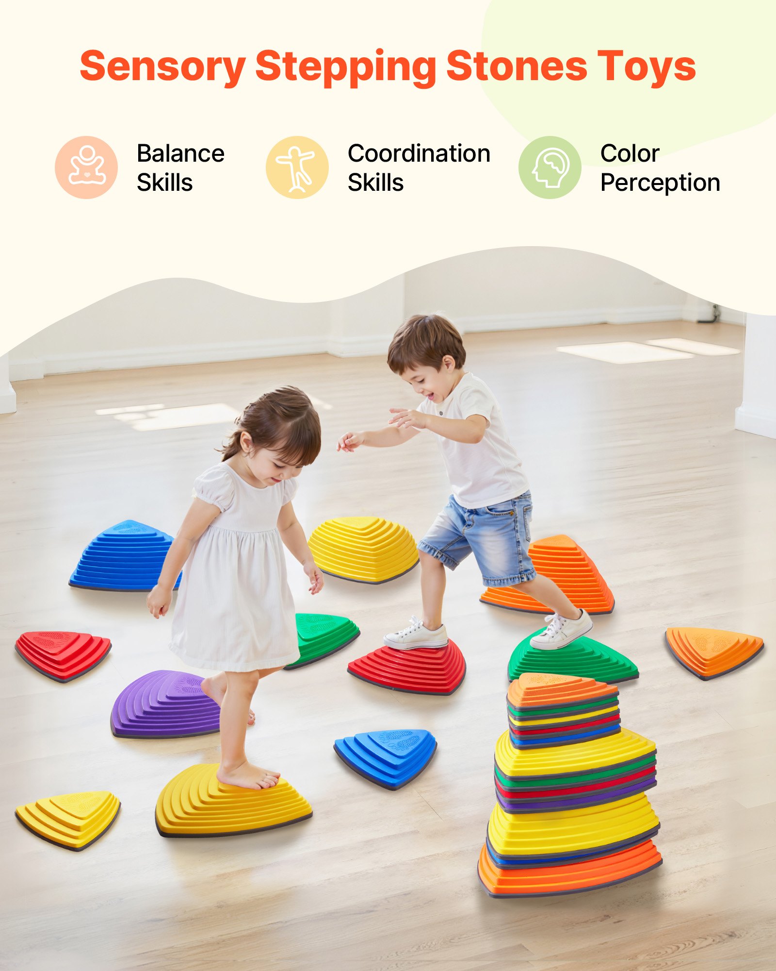 Balance Stepping Stones 12 Pcs, Toy โ photo 5