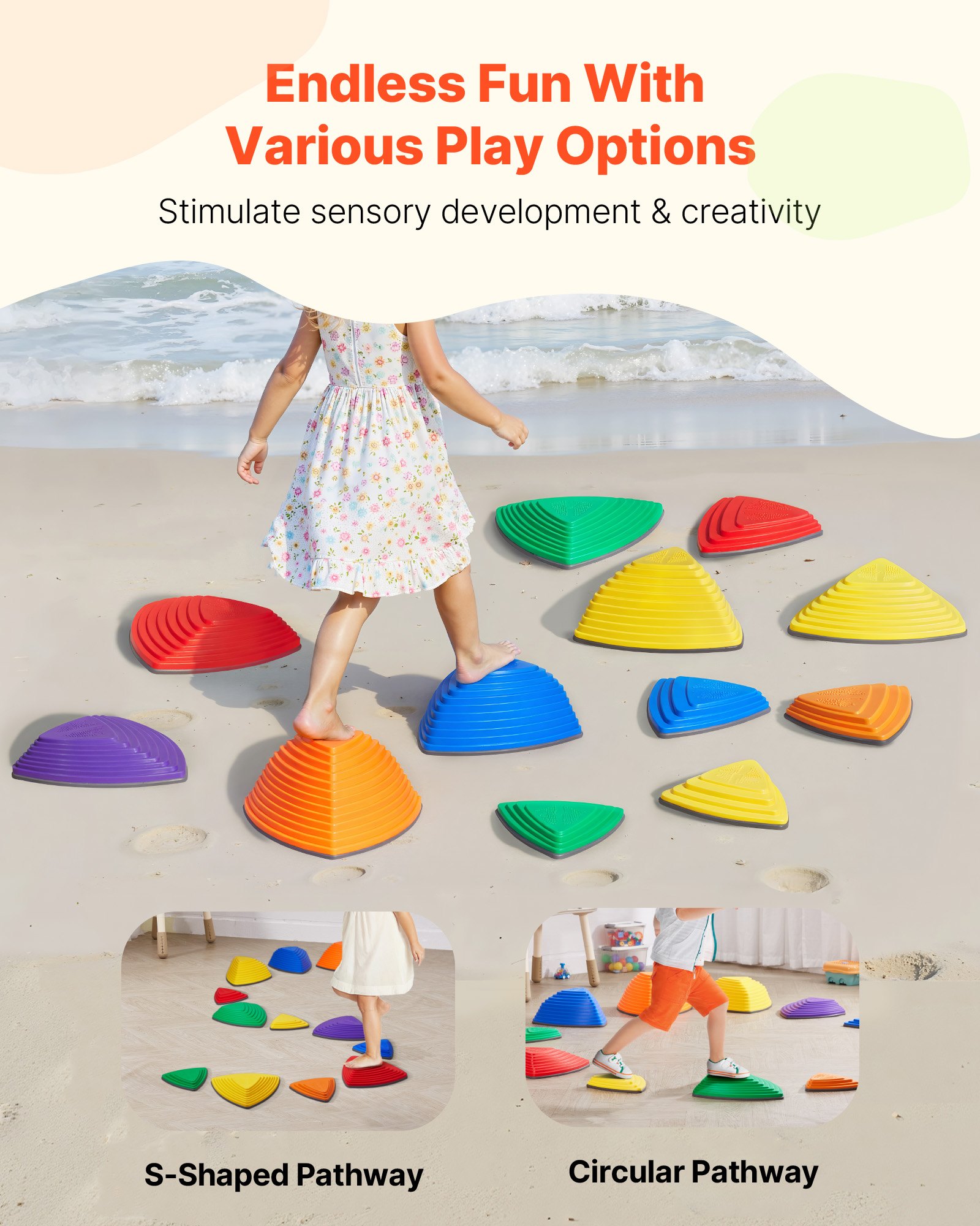 Balance Stepping Stones 12 Pcs, Toy โ photo 3