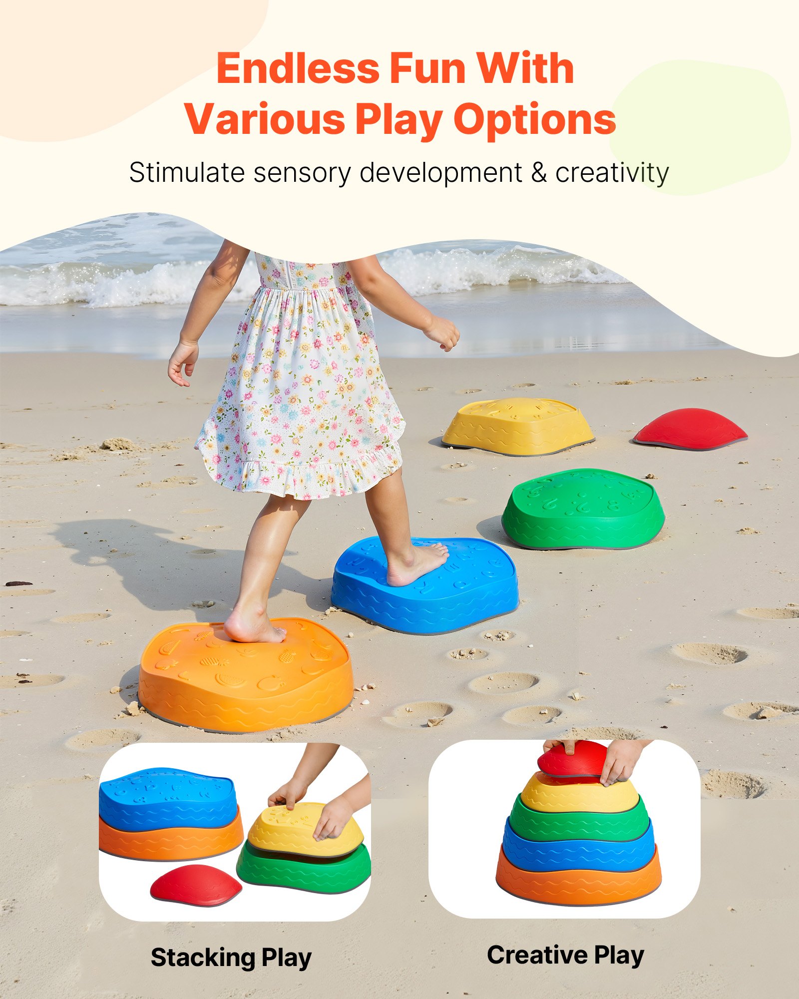 Balance Stepping Stones 5 Pcs, Toy โ photo 2