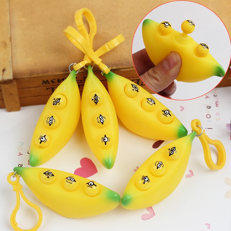 Banana Bubble-Pop Fidget Keychain โ photo 5