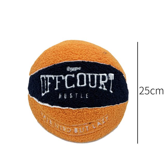 Fuzzy Basketball Cushion Plush — photo 5
