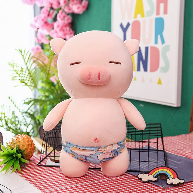 Beach Day Piggy in Swim Trunks