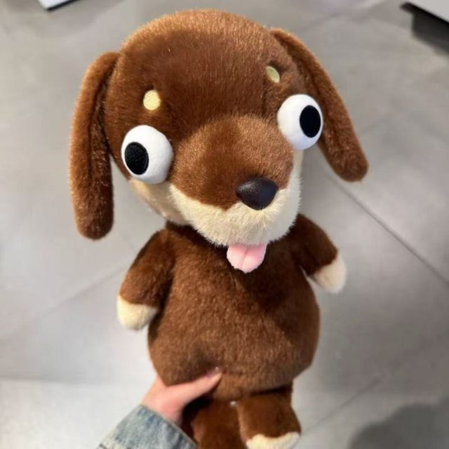Derpy Googly-Eye Wiener Dog Plush