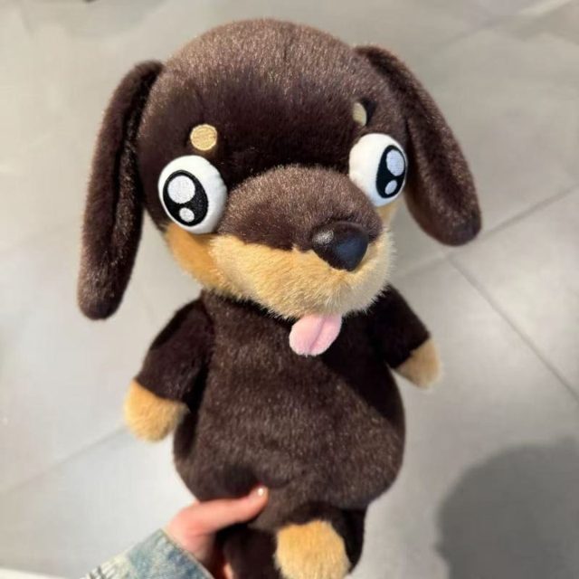 Swirl-Eye Wiener Dog Plush