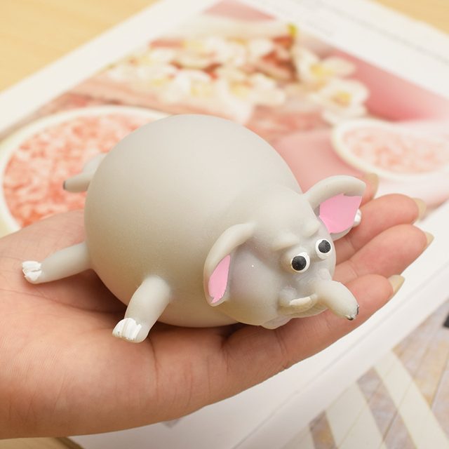 Roly-Poly Elephant Squeeze Ball