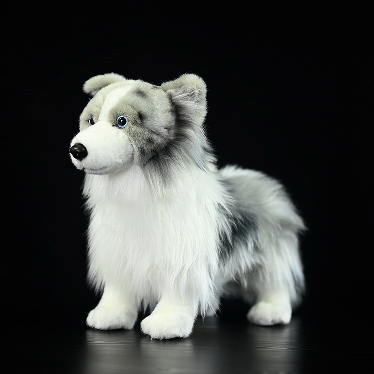Fluffy Merle Collie Plush