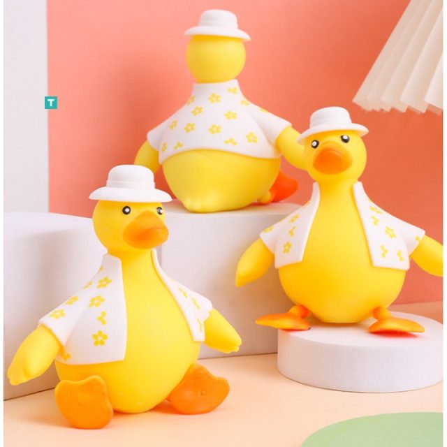 Floral-Dress Stretchy Squish Duck — photo 2