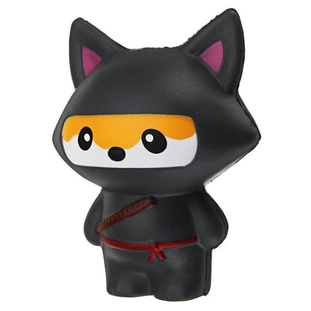 Ninja Fox Squishy (Black)