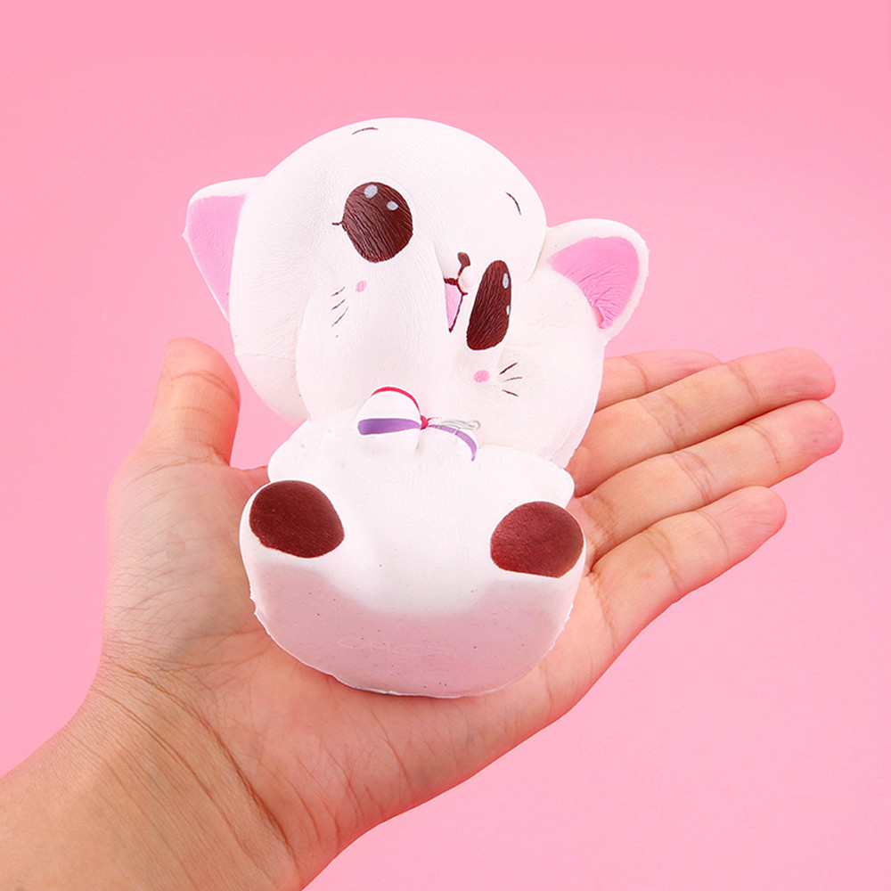 Slow-Rise Bow-Tie Kitty Squishy โ photo 3