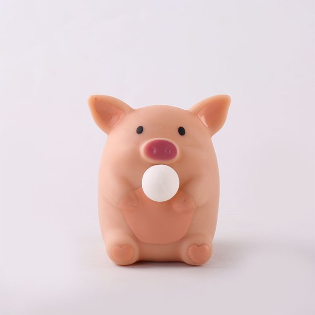 Bubble-Blowing Chubby Piglet Squishy
