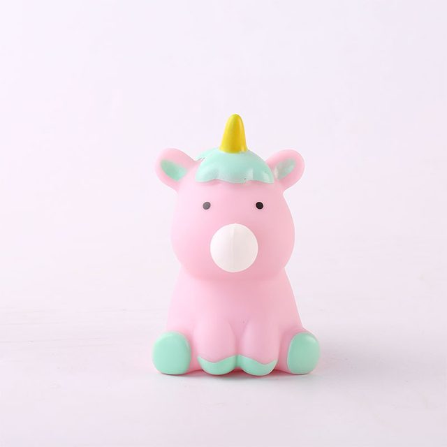 Bubble-Blowing Pink Unicorn Squeeze Pal