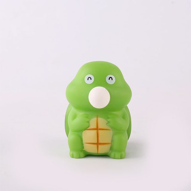 Bubble-Blowing Green Turtle Squeeze Pal