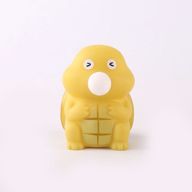 Bubble-Blowing Yellow Turtle Squeeze Pal