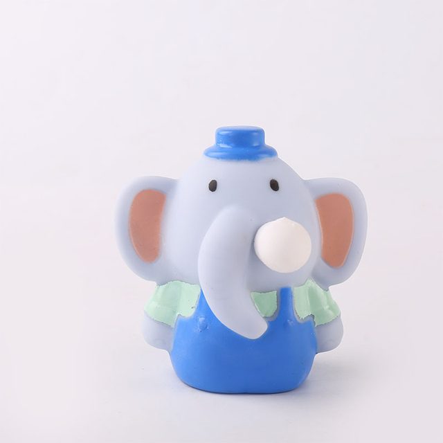 Bubble-Blowing Blue Elephant Squishy