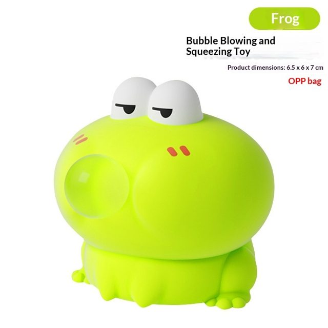 Bubble-Blowing Frog Squishy