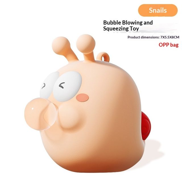Bubble-Blowing Snail Squishy