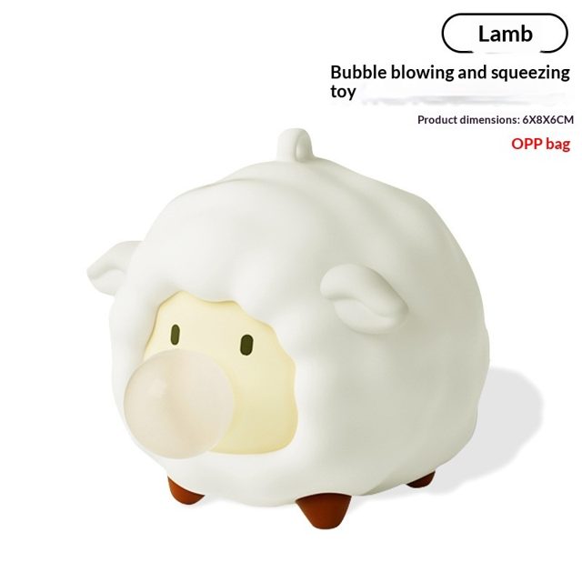 Bubble-Blowing Lamb Squishy