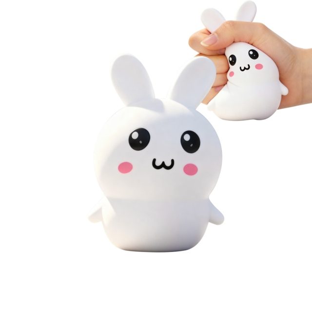 Squishy Cheeks Bunny Squeeze Pal