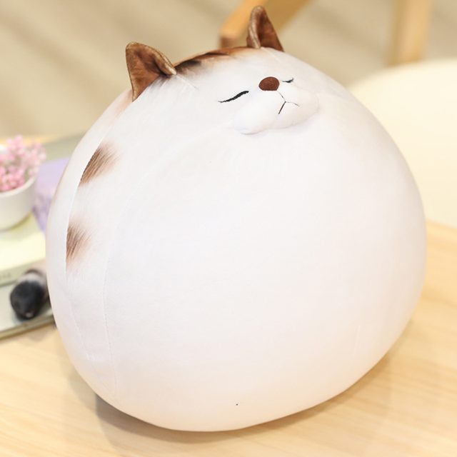 Chonky Sleepy Cat Pillow