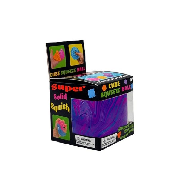 Marbled Candy Cube Squeeze Ball