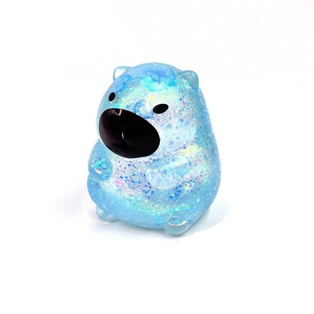 Glitter Galaxy Bear Squish Ball
