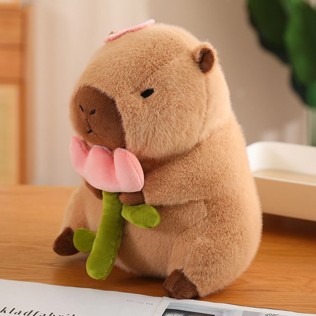 Capybara With a Flower Plushie โ photo 2