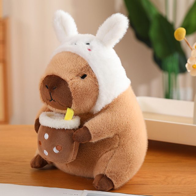 Boba Capybara in a Bunny Hood Plush — photo 2
