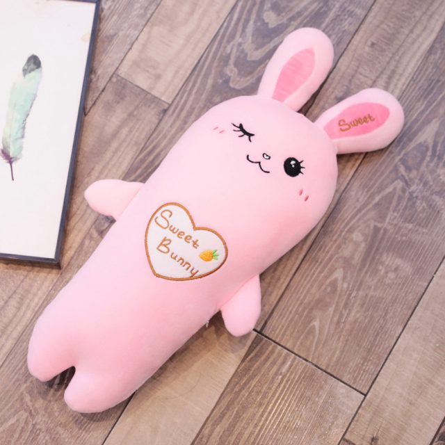 Sweet Bunny Carrot Body Pillow Plush