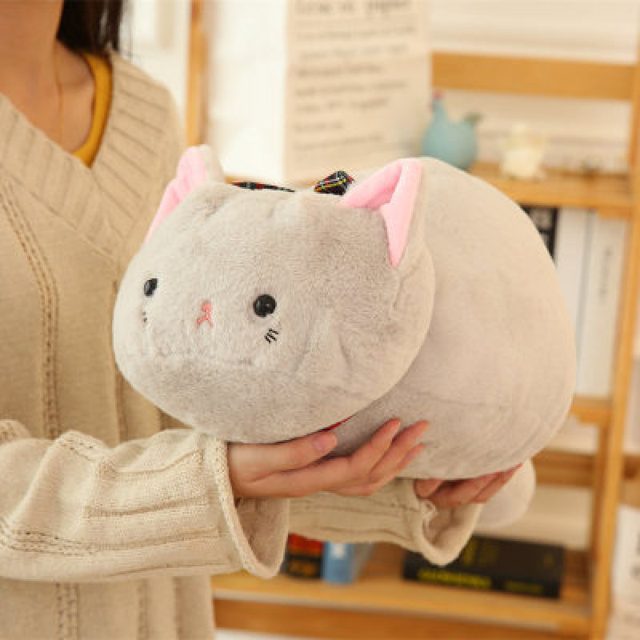 Little Grey Cat Loaf Plush