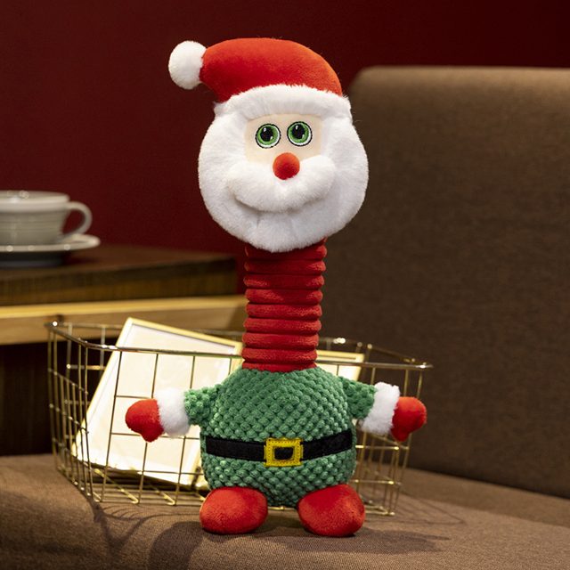 Boogie Spring-Neck Santa Plush