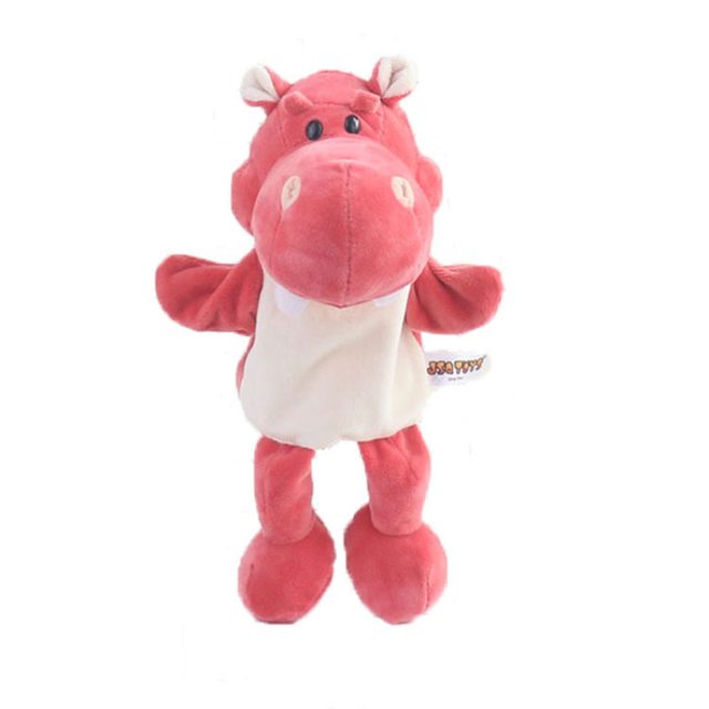 Coral Hippo Hand Puppet