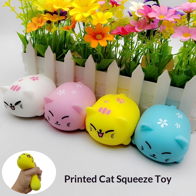 Sakura Kitty Squishy Squeeze Toy