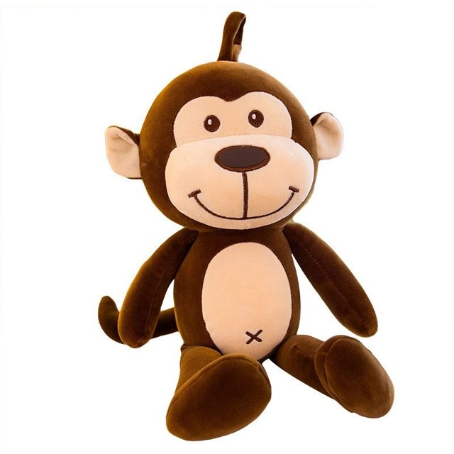 Big-Grin Brown Monkey Plush
