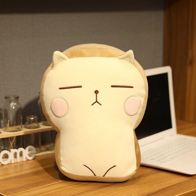 Blushy Bread-Cat Pillow Plush โ photo 2