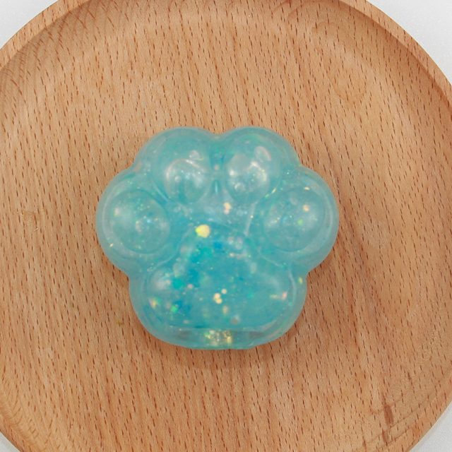 Glitter Kitty Paw Mochi Squishy — photo 4