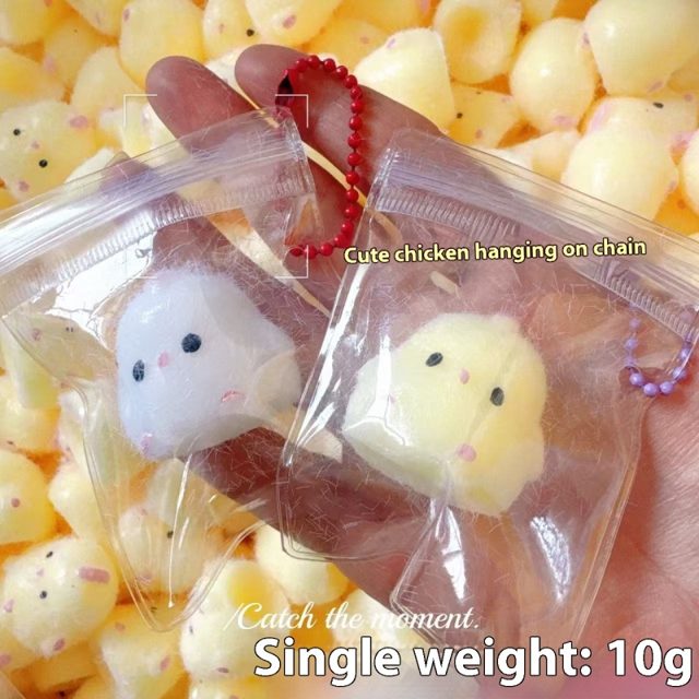 Tiny Chick Squishy Keychain