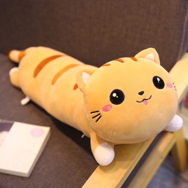 Gray Tabby Cat Body Pillow Plush โ photo 4