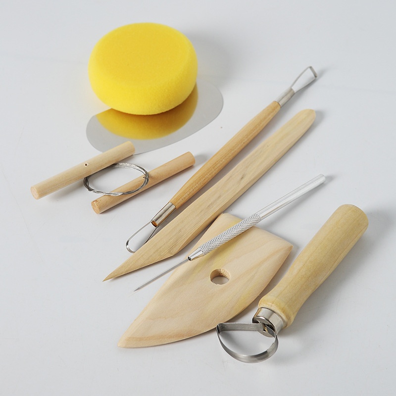 Ceramic Wooden Tool Sponge 8-piece Toy — photo 2